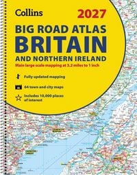 Produktbild: Collins Big Road Atlas Britain and Northern Ireland 2027 (A3 Spiral)