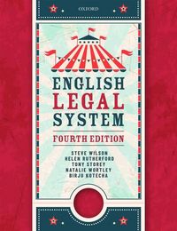 Produktbild: Wilson, S: English Legal System