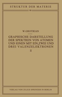 Produktbild: Graphische Darstellung der Spektren von Atomen und Ionen mit ein, zwei und drei Valenzelektronen