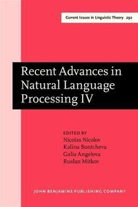 Produktbild: Recent Advances in Natural Language Processing IV