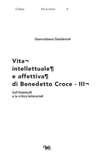 Produktbild: Sull'Estetica e la critica letteraria