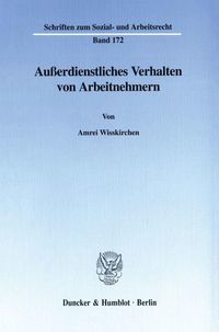 Produktbild: Au&szlig;erdienstliches Verhalten von Arbeitnehmern.