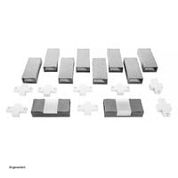 Produktbild: HTI-Living HTI-Living Beetumrandung Nessa Solar Brick 10-teilig Grau