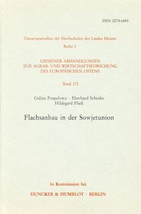 Produktbild: Flachsanbau in der Sowjetunion.