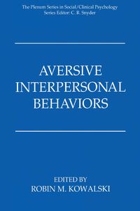 Produktbild: Aversive Interpersonal Behaviors