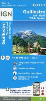 Produktbild: Guillestre. Vars. Risoul. Parc National du Queyras 1 : 25 000