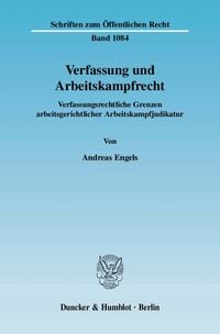Produktbild: Verfassung und Arbeitskampfrecht.
