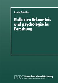 Produktbild: Reflexive Erkenntnis und psychologische Forschung