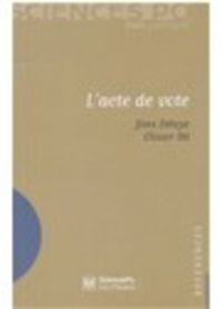 Produktbild: L'Acte de Vote