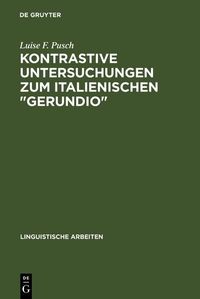 Produktbild: Kontrastive Untersuchungen zum italienischen "gerundio"