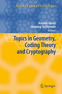 Produktbild: Topics in Geometry, Coding Theory and Cryptography