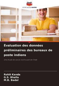 Produktbild: &Eacute;valuation des donn&eacute;es pr&eacute;liminaires des bureaux de poste indiens