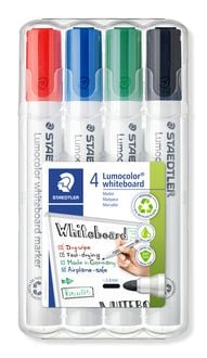 Produktbild: STAEDTLER Whiteboard-Marker Lumocolor 351 Rundspitze, 4er Set