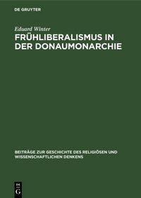 Produktbild: Fr&uuml;hliberalismus in der Donaumonarchie