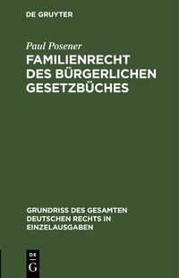 Produktbild: Familienrecht des B&uuml;rgerlichen Gesetzb&uuml;ches