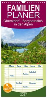 Produktbild: Familienplaner 2027 - Oberstdorf - Bergparadies in den Alpen mit 5 Spalten (Wandkalender, 21 x 45 cm) CALVENDO