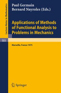 Produktbild: Applications of Methods of Functional Analysis to Problems in Mechanics