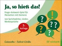 Produktbild: Ja, so hie&szlig; das!, Spiel