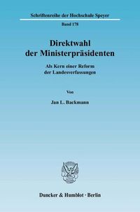 Produktbild: Direktwahl der Ministerpr&auml;sidenten.