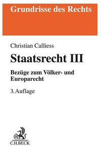 Produktbild: Staatsrecht III