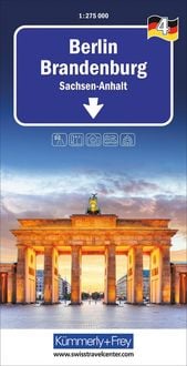 Produktbild: K&uuml;mmerly+Frey Regional-Strassenkarte 4 Berlin Brandenburg 1:275.000