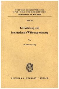 Produktbild: Leitwährung und internationale Währungsordnung.