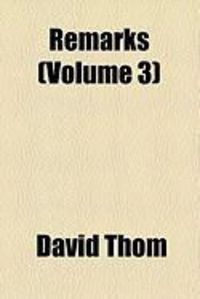 Produktbild: Remarks (Volume 3)