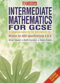 Produktbild: Intermediate Mathematics for Gcse