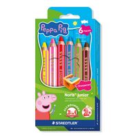 Produktbild: STAEDTLER Buntstift Noris junior Peppa Pig, 6er Set + Spitzer