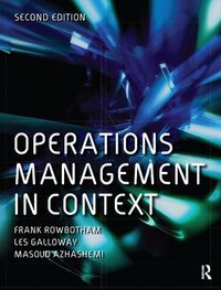 Produktbild: Rowbotham, F: Operations Management in Context