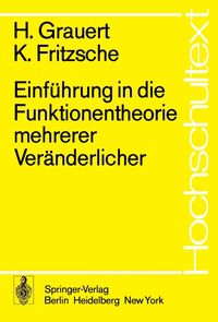 Produktbild: Einf&uuml;hrung in die Funktionentheorie mehrerer Ver&auml;nderlicher