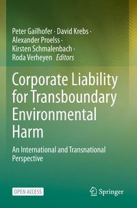 Produktbild: Corporate Liability for Transboundary Environmental Harm