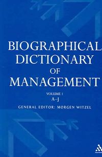 Produktbild: Biographical Dictionary of Management