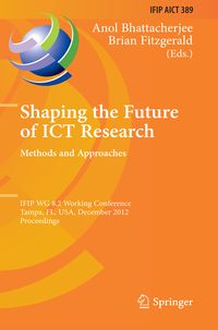 Produktbild: Shaping the Future of ICT Research: Methods and Approaches