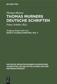 Produktbild: Kleine Schriften, Teil 3