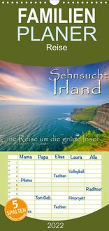 Produktbild: Familienplaner Sehnsucht Irland - &Eacute;ire (Wandkalender 2022 , 21 cm x 45 cm, hoch)