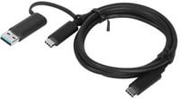 Produktbild: Lenovo USB-Kabel USB 3.2 Gen1 USB-A Stecker, USB-C&reg; Stecker 1.00 m 4X90U90618