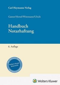 Produktbild: Handbuch der Notarhaftung