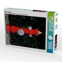 Produktbild: CALVENDO Puzzle Roter Hydrant | 1000 Teile Lege-Gr&ouml;&szlig;e 64x48cm Foto-Puzzle f&uuml;r gl&uuml;ckliche Stunden