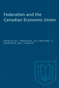 Produktbild: Federalism and the Canadian Economic Union
