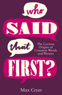 Produktbild: Who Said That First?