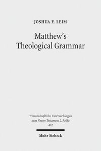 Produktbild: Matthew's Theological Grammar