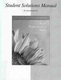 Produktbild: Hutchinson's Basic Mathematical Skills with Geometry: Student Solutions Manual