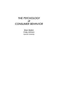 Produktbild: The Psychology of Consumer Behavior