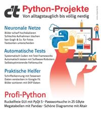 Produktbild: C't Python-Projekte