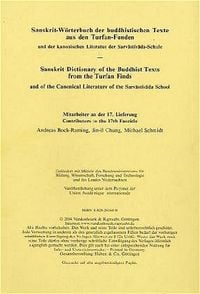 Produktbild: Sanskrit-W&ouml;rterbuch der buddhistischen Texte aus den Turfan-Funden. Lieferung 17