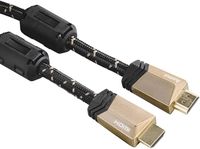 Bild vom Artikel Hama HDMI Anschlusskabel HDMI-A Stecker, HDMI-A Stecker 0.75m Schwarz 00122209 vergoldete Steckkontakte, mit Ferritkern, Audio vom Autor 