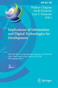 Produktbild: Implications of Information and Digital Technologies for Development