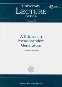 Produktbild: Goldreich, O: A Primer on Pseudorandom Generators