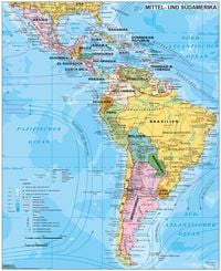 Bild vom Artikel Mittel- und Südamerika politisch 1: 70.000 000 vom Autor Heinrich Stiefel